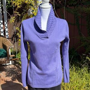 Coldwater Creek Lavender Cowl Neck Sweater